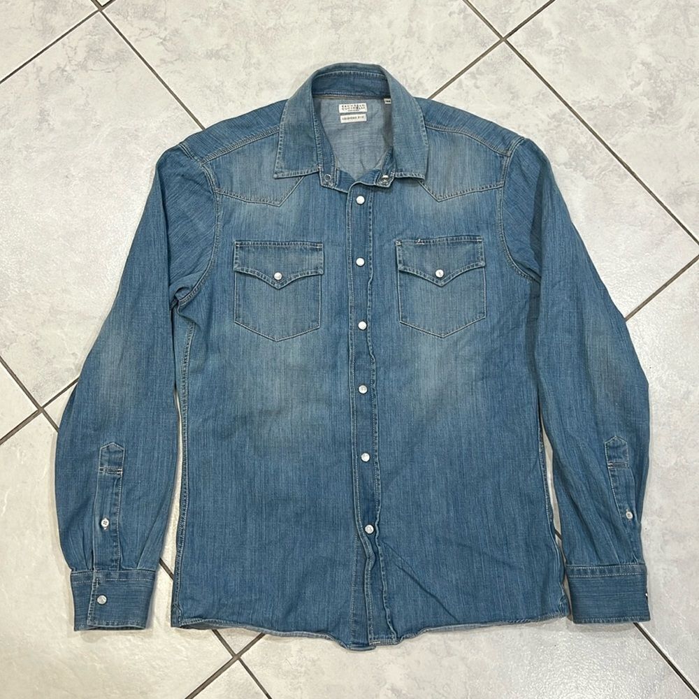 BRUNELLO CUCINELLI  LEISURE FIT men shirt
